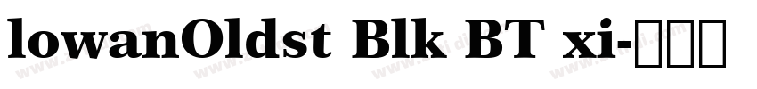 lowanOldst Blk BT xi字体转换